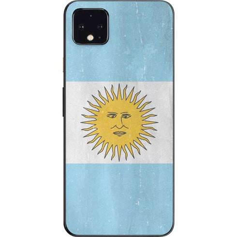 Argentina Flag Distressed Google Pixel 4 XL Skin